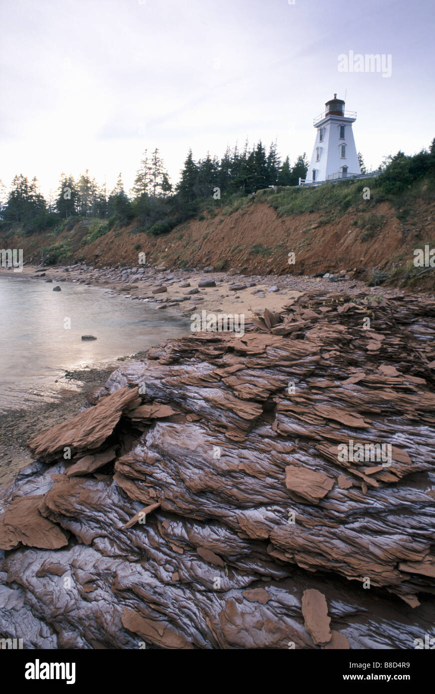 Cape Bear Lighthouse, Prince Edward Island Stock Photo
