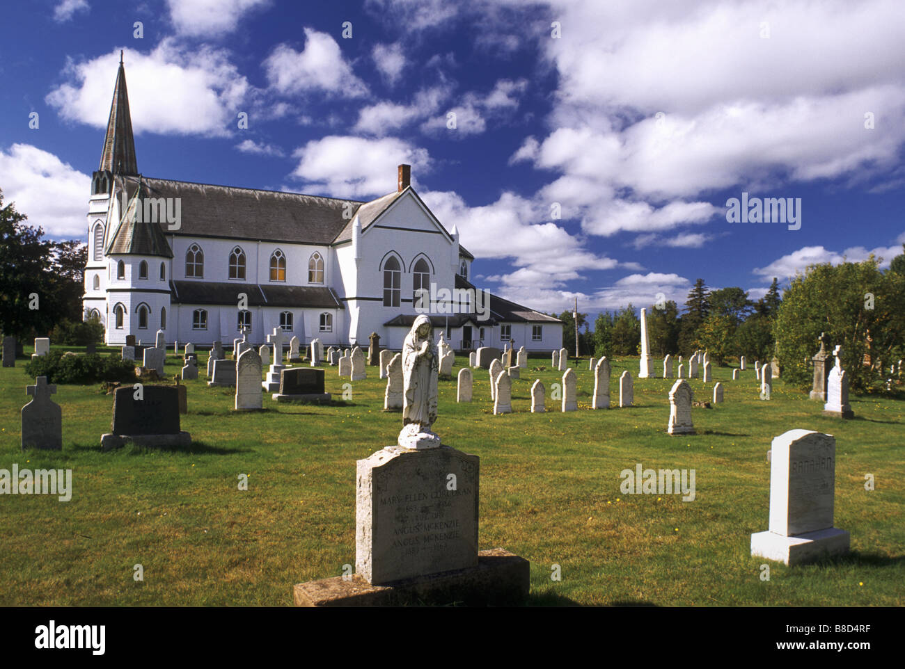 Church  Graveyard, Prince Edward Island Stock Photo