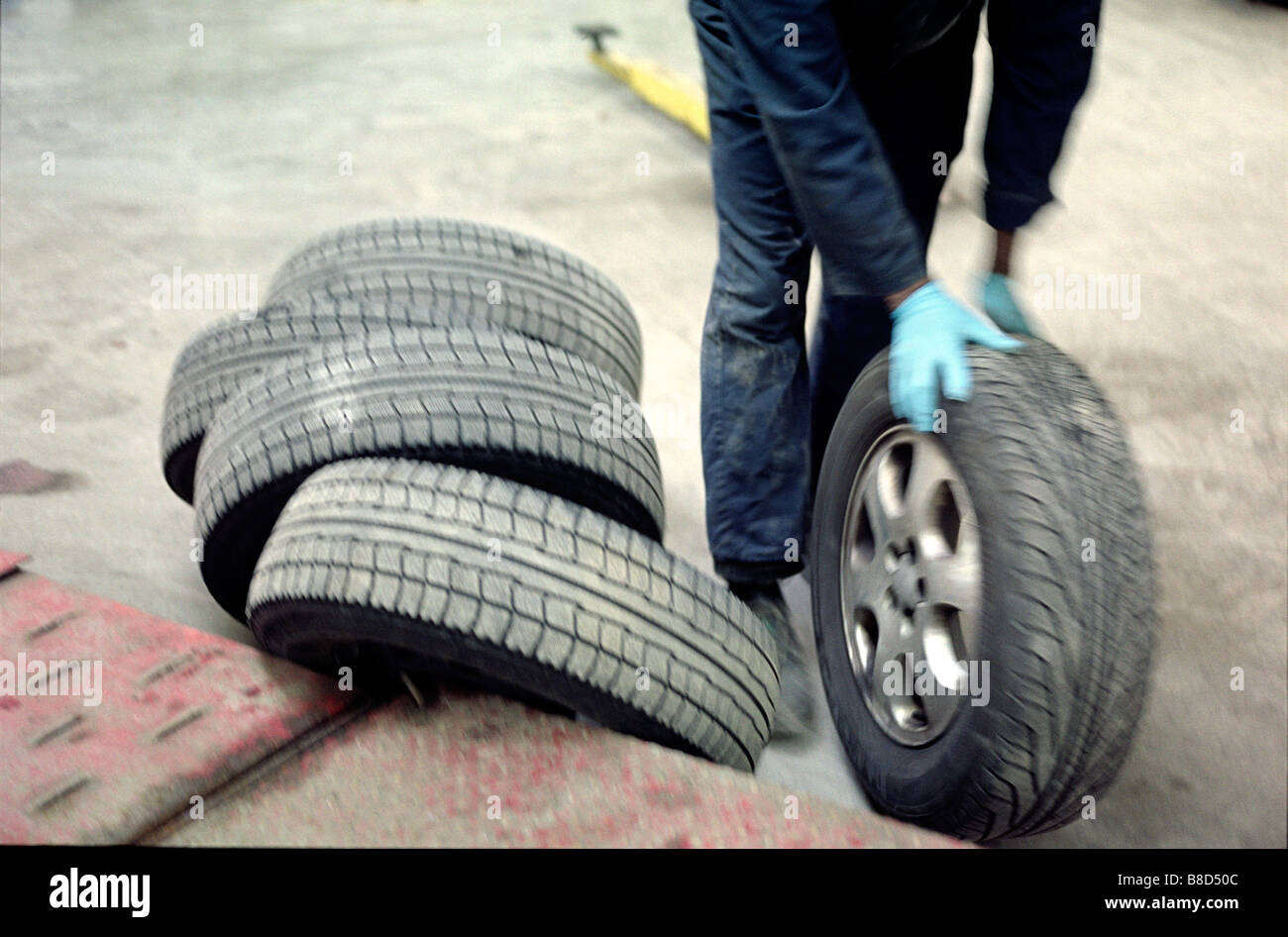 Tires Garage, Montreal, Quebec Stock Photo Alamy