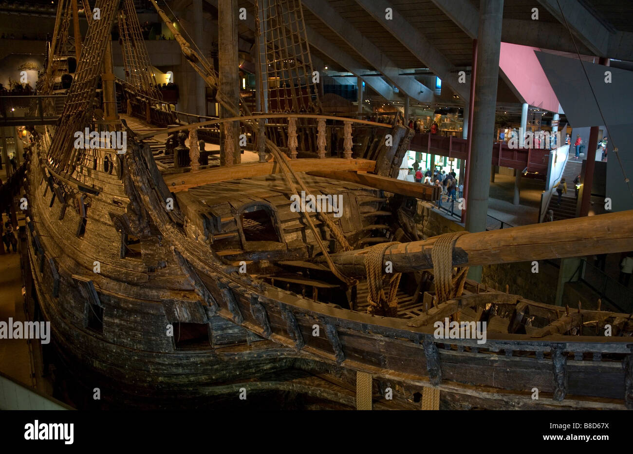 Vasa shipwreck museum in Stockholm Sweden Baltic Sea Stock Photo