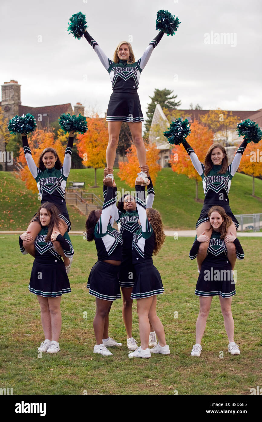 Brazilian Group Happy Cheerleaders Dressed Green Stock Photo 181445123