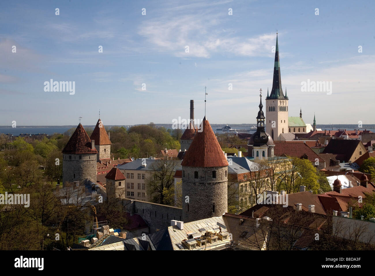 Tallin stolica Estonii Tallin the capital of Estonia Stock Photo