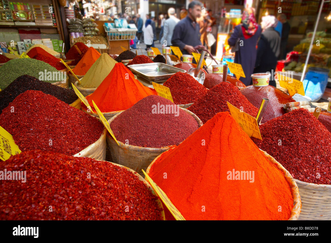 the Spice Bazaar, Istanbul, Turkey. (NR) Stock Photo