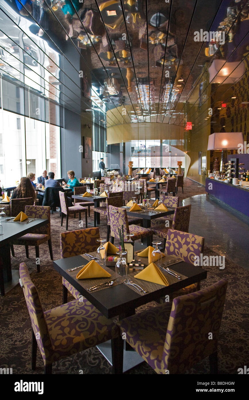 Detroit Michigan The Bistro 555 Restaurant in the hotel at the