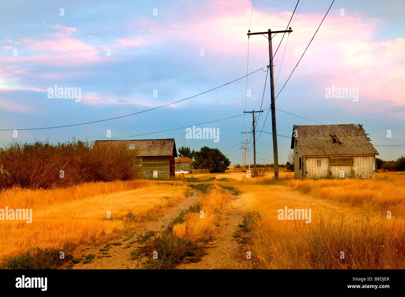 Run-down buildings in Robsart, Saskatchewan, Canada Stock Photo - Alamy