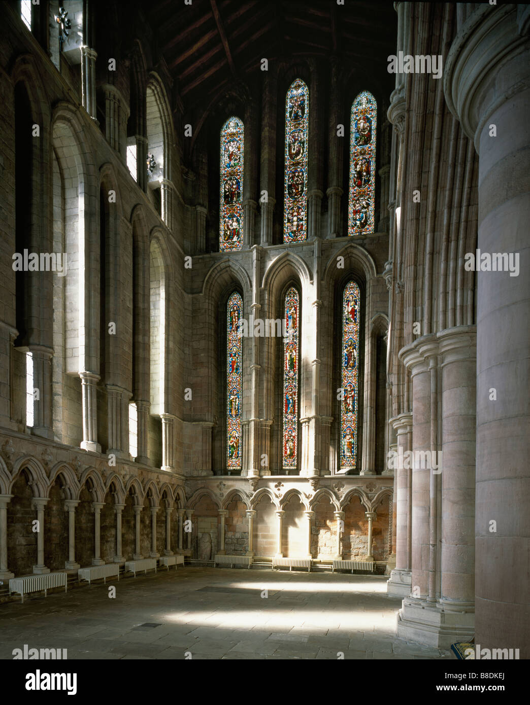 Hexham Abbey north transept Stock Photo