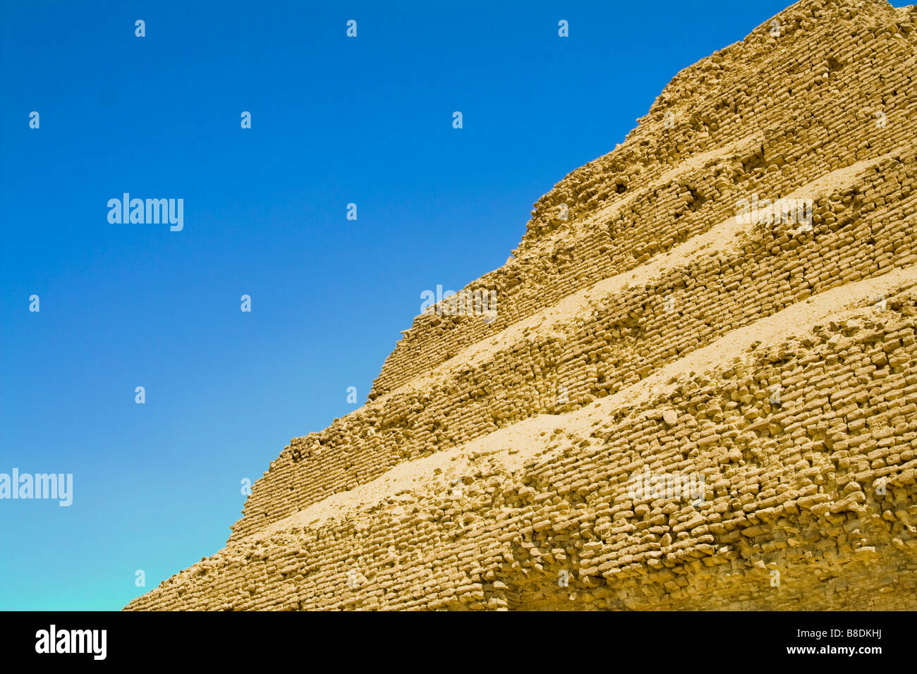 The step pyramid in Saqqara or Sakkara Saqqarah in Egypt This is the world s oldest standing step pyramid Stock Photo