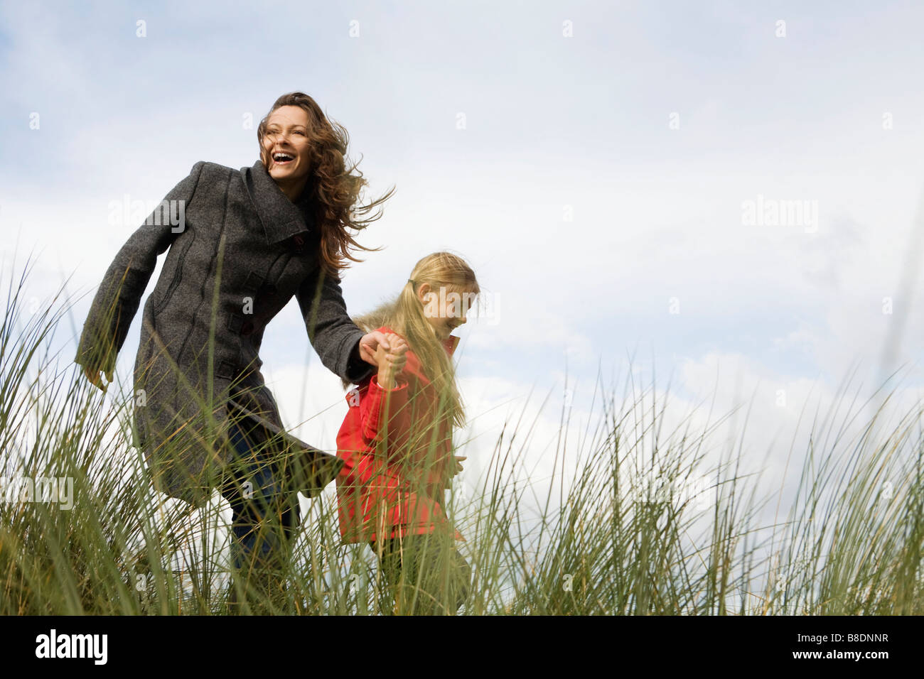 Mother and daughter outdoors Stock Photo