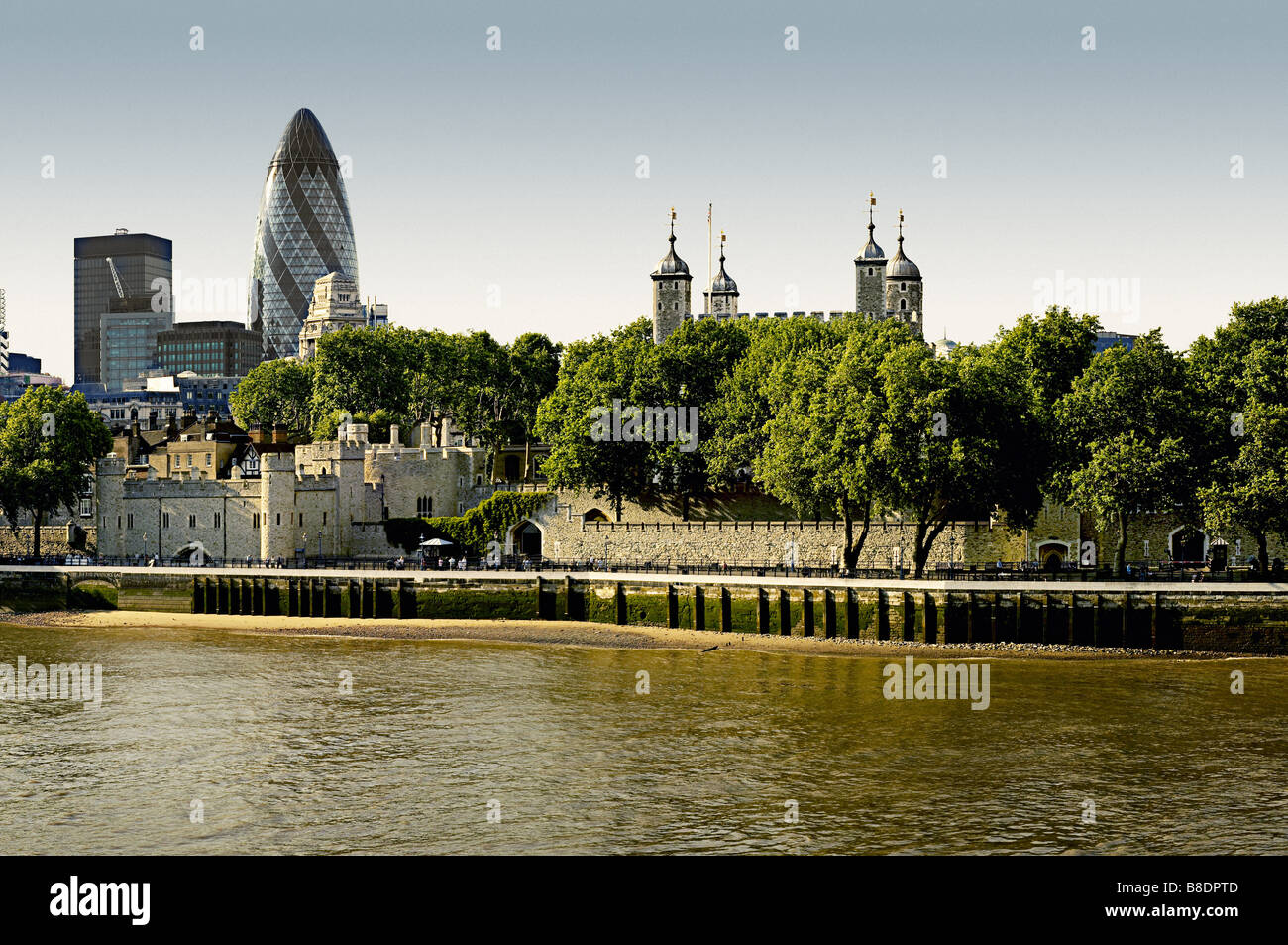 City and tower of london Stock Photo