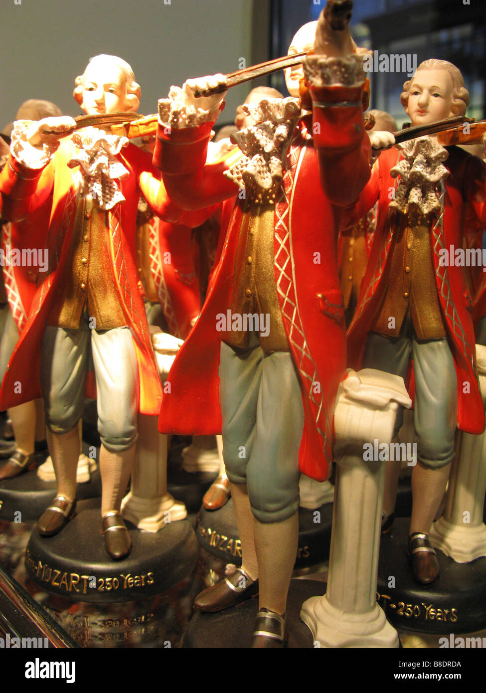 Mozart ceramic souvenirs Vienna Austria Stock Photo Alamy