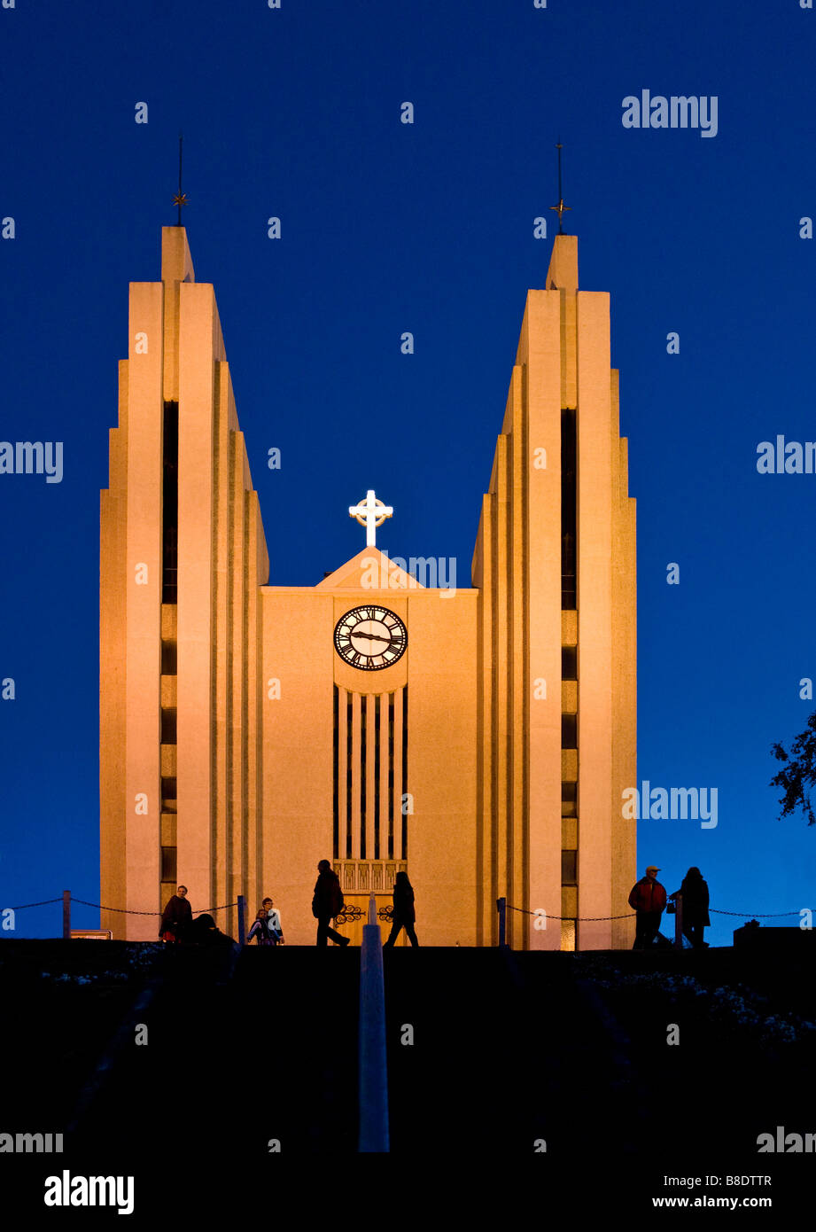 Akureyri Church, Akureyri, Iceland Stock Photo Alamy