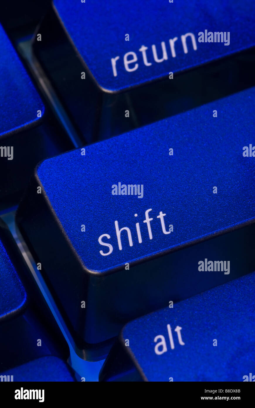 the shift key on a computer keyboard Stock Photo Alamy