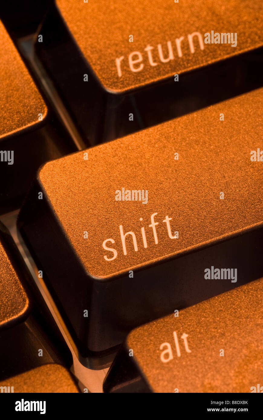 the shift key on a computer keyboard Stock Photo Alamy
