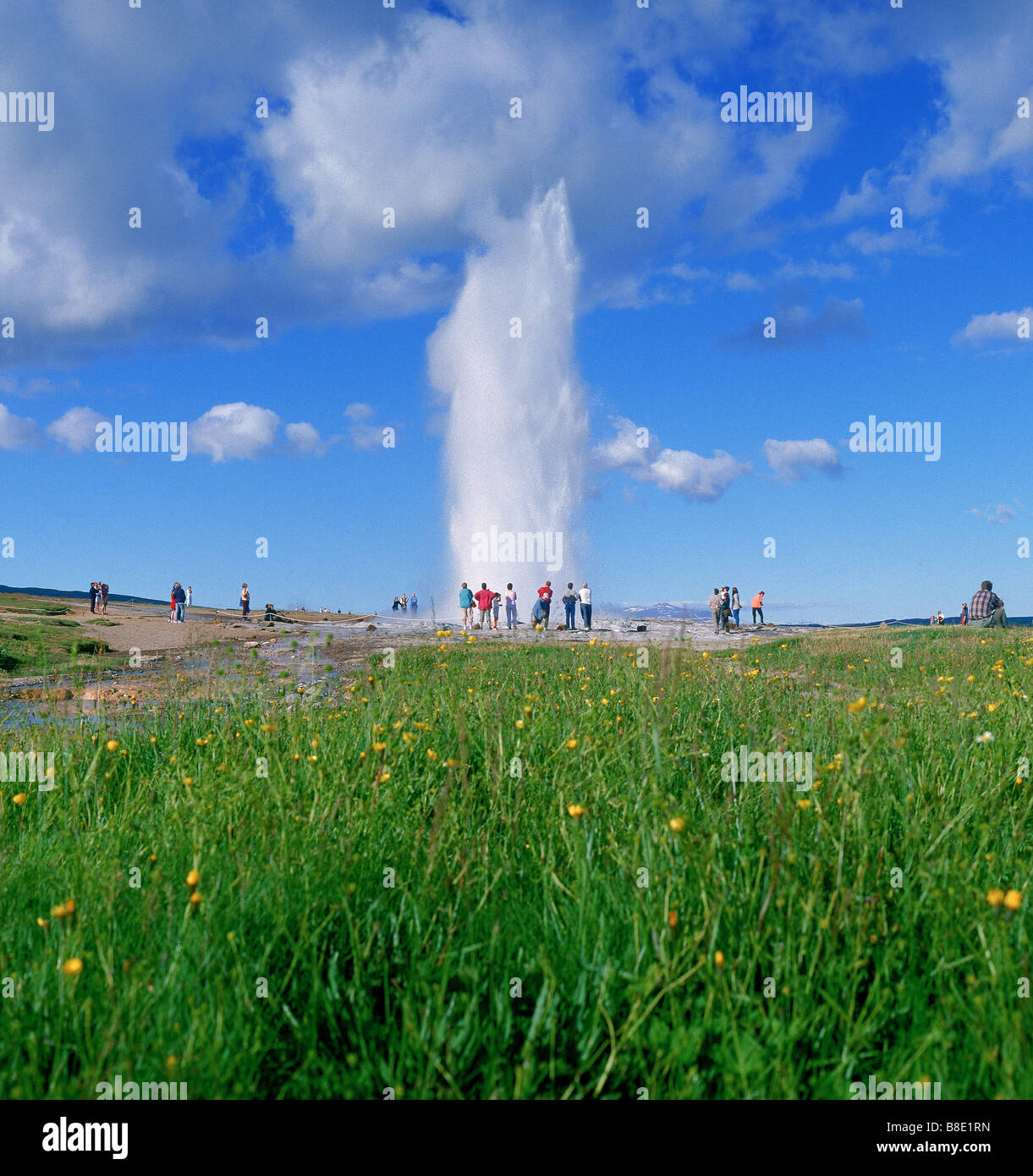 Strokkur Geyser Erupting, Iceland Stock Photo - Alamy