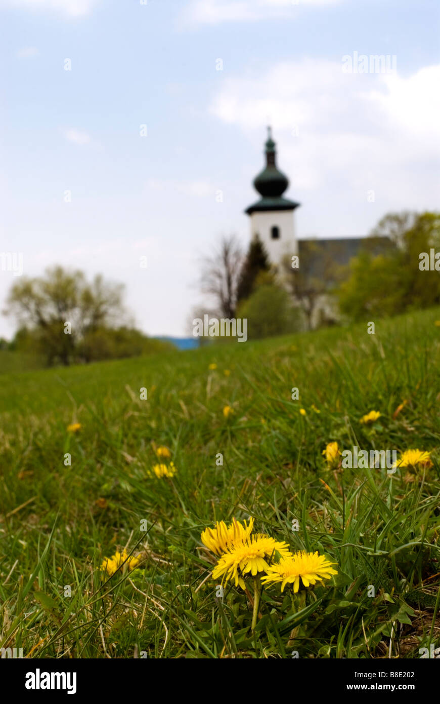 The church of St John at the geographical centre of Europe Stock Photo