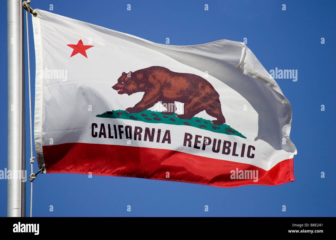 California State Flag Stock Photo