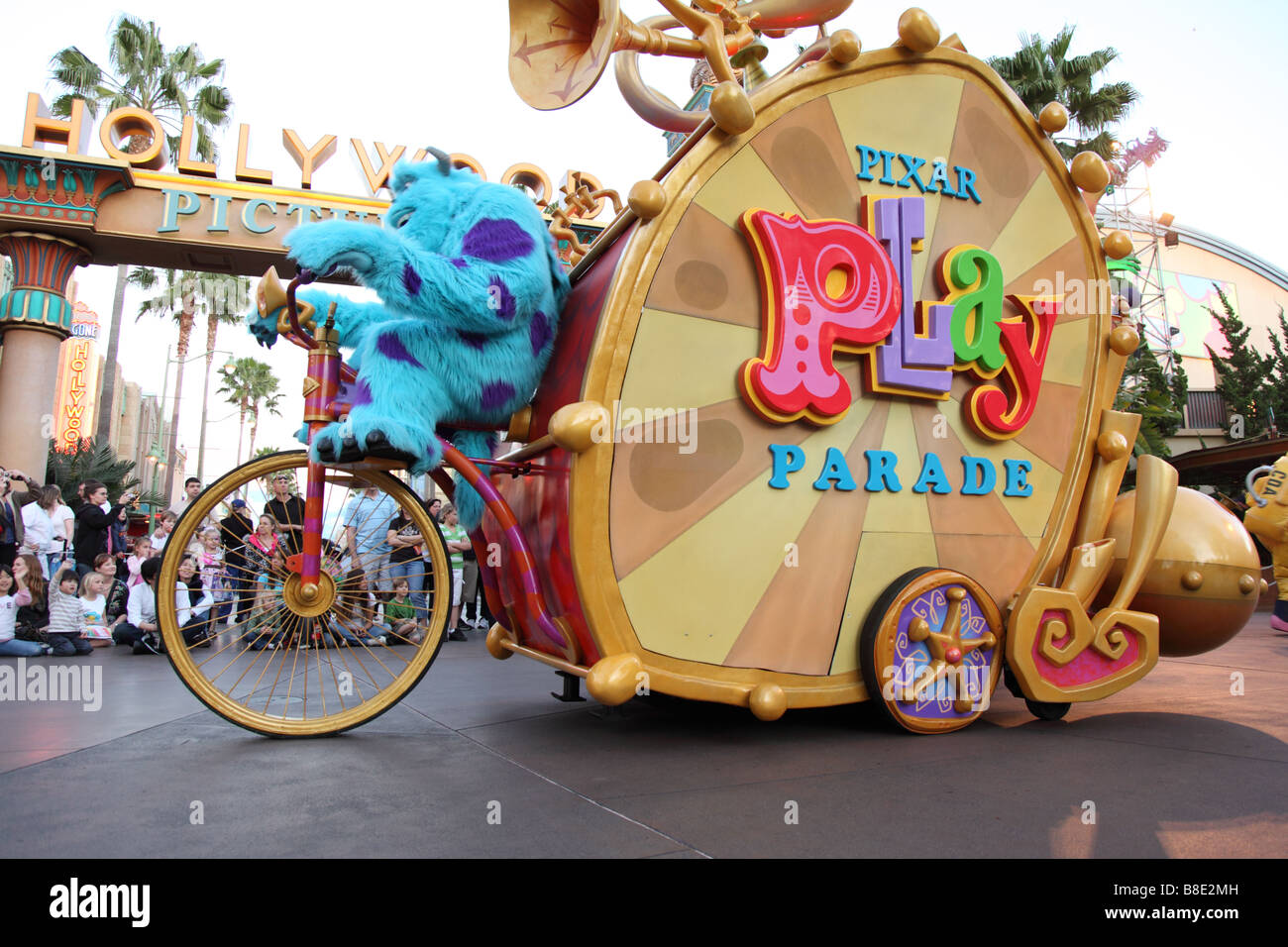 Pixar parade at California Adventure theme park Stock Photo
