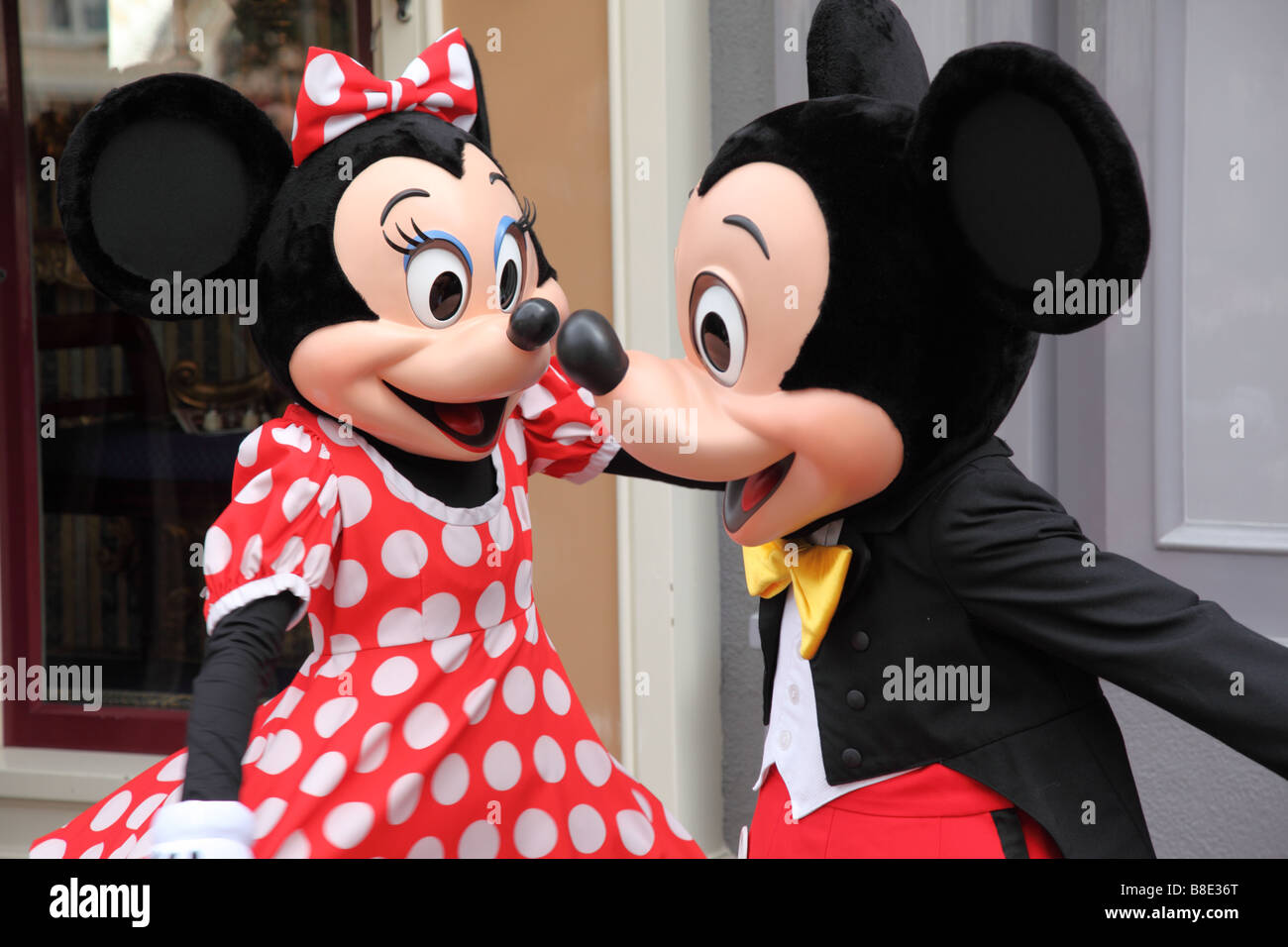 Minnie and Mickey Mouse at Disneyland California USA Stock Photo