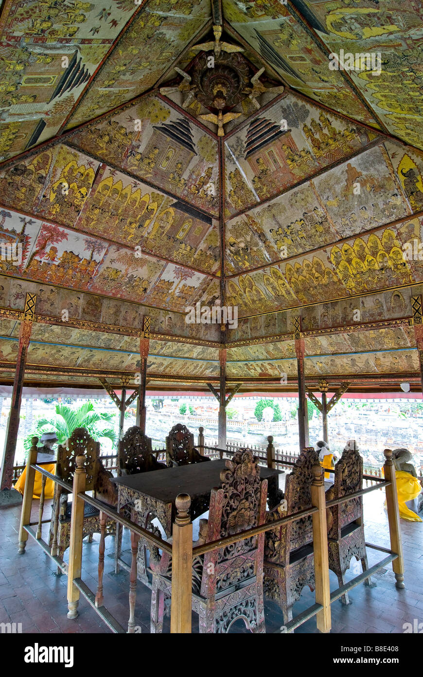 Artistic interior of Kerta Gosa Stock Photo