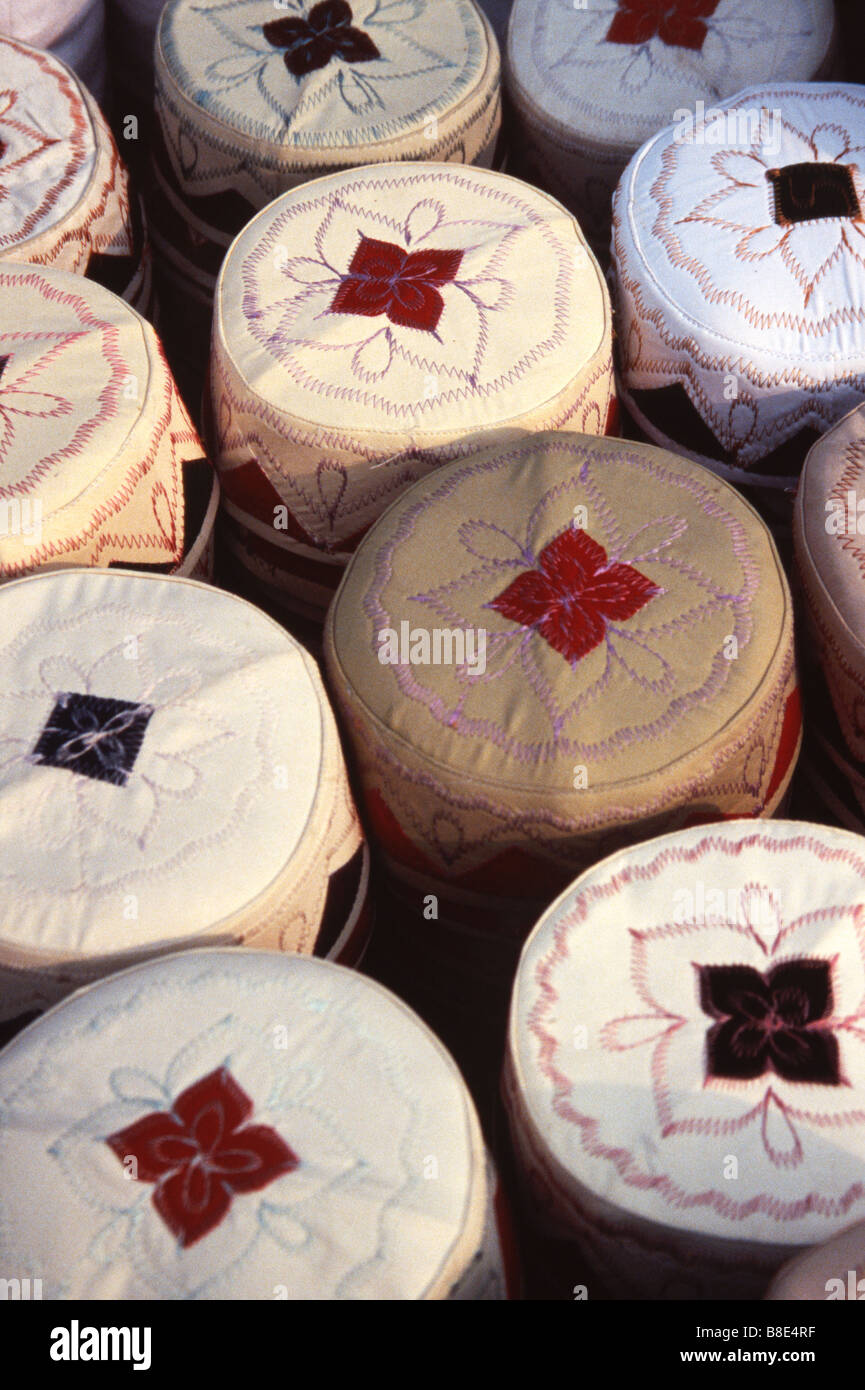 Muslim hats in Old Delhi India Stock Photo - Alamy
