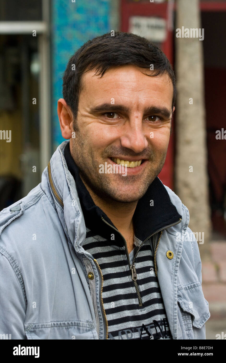 Turkish Man at Kumkapi Market in Istanbul Turkey Stock Photo