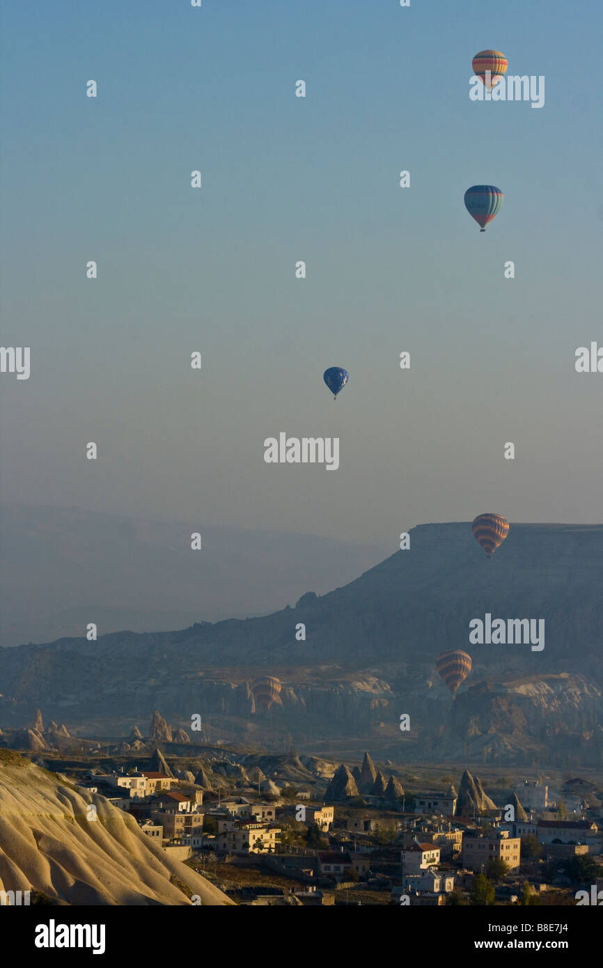 Hot Air Ballooning in Cappadocia Turkey Stock Photo