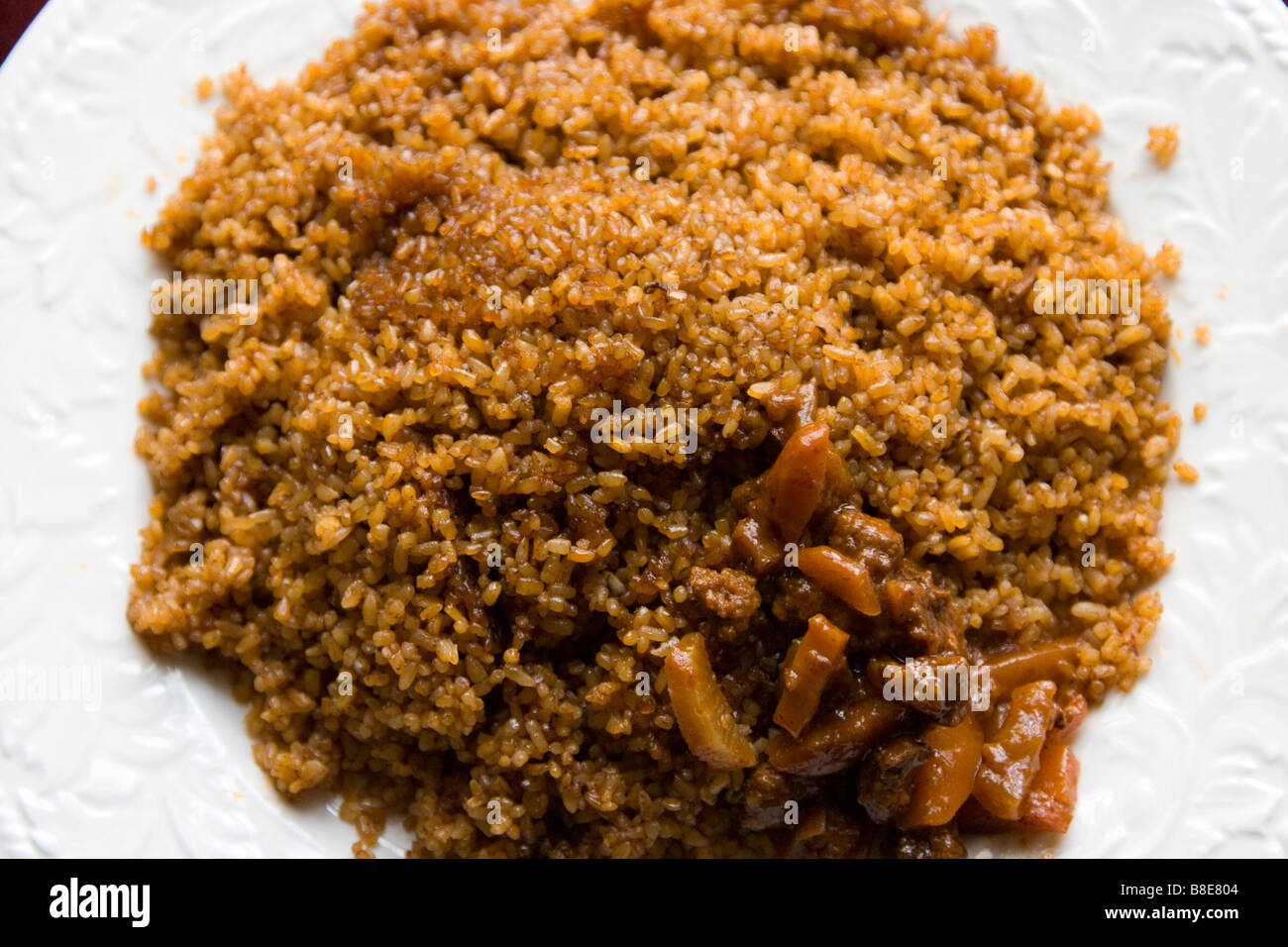 Senegalese Rice at Keur N Deye Restaurant in Dakar Senegal Stock Photo Alamy