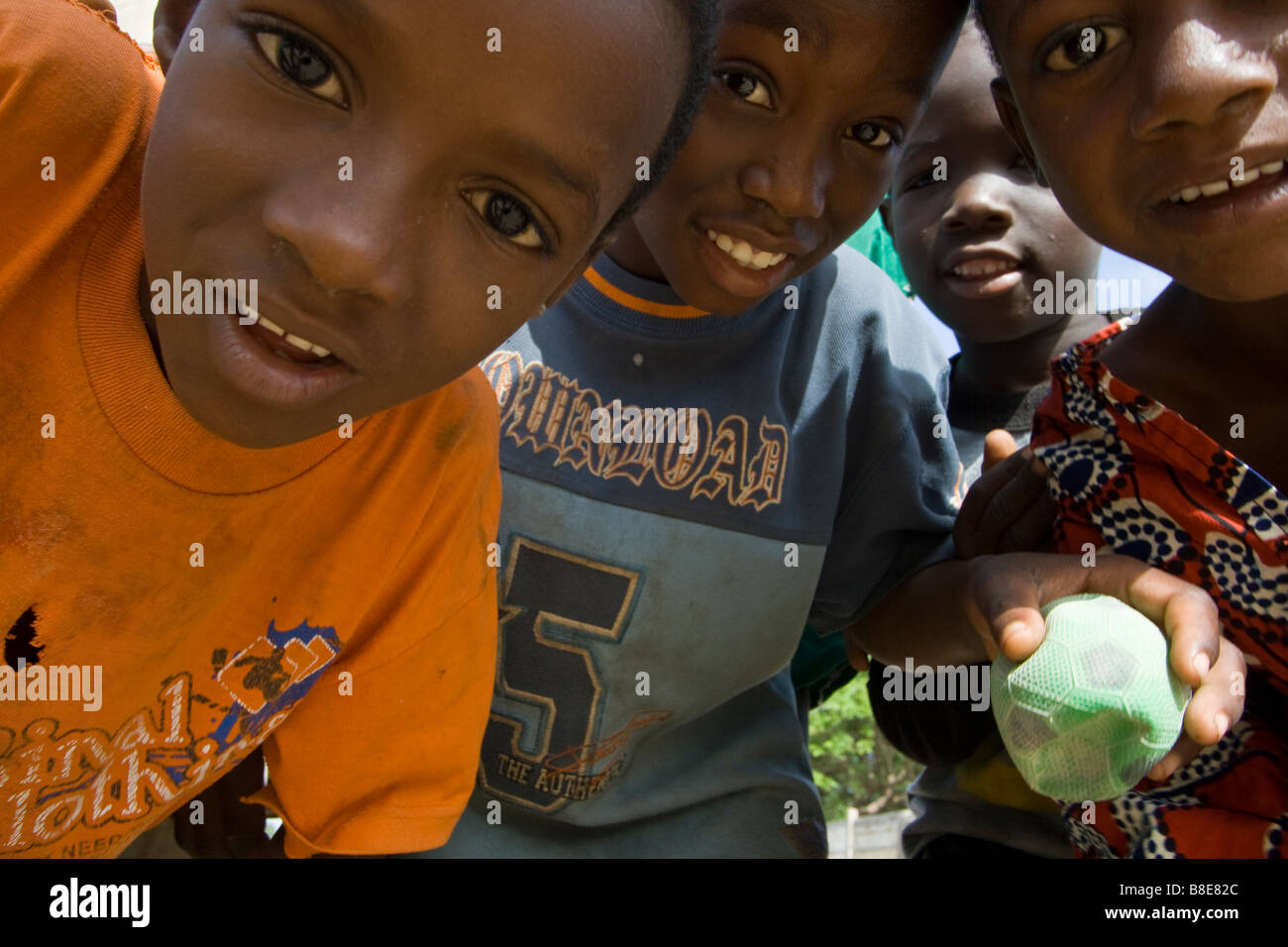 Senegalese Boys in Dakar West Africa Stock Photo
