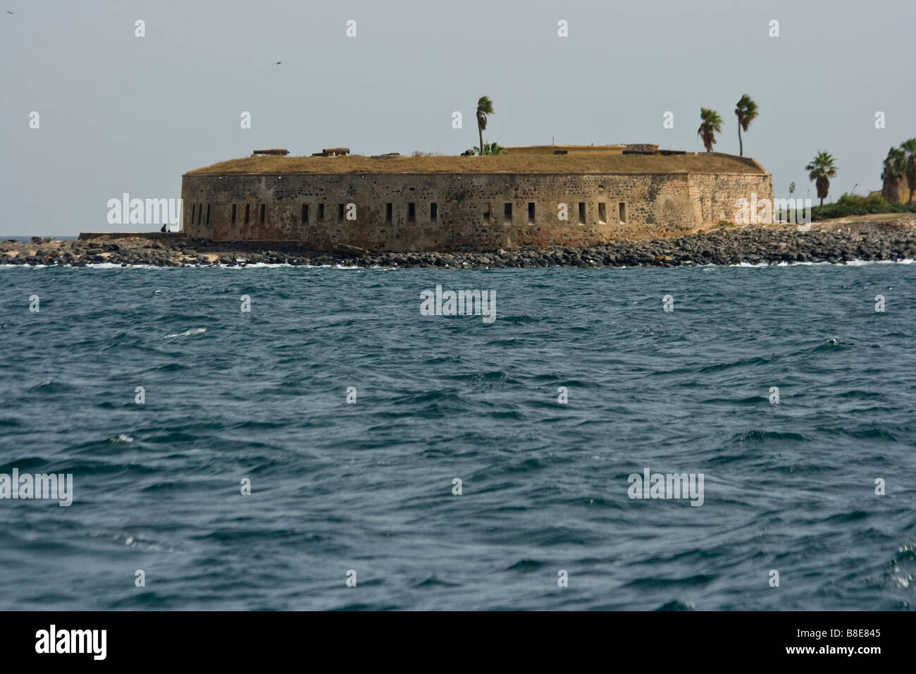 Colonial French Fort d Estrees on Ile De Goree in Dakar Senegal Stock Photo