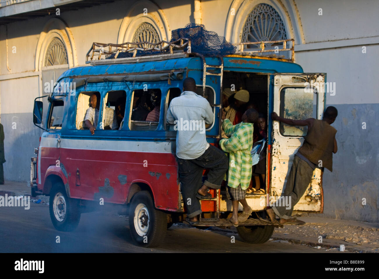 Local Bus in St Louis in Senegal West Africa Stock Photo