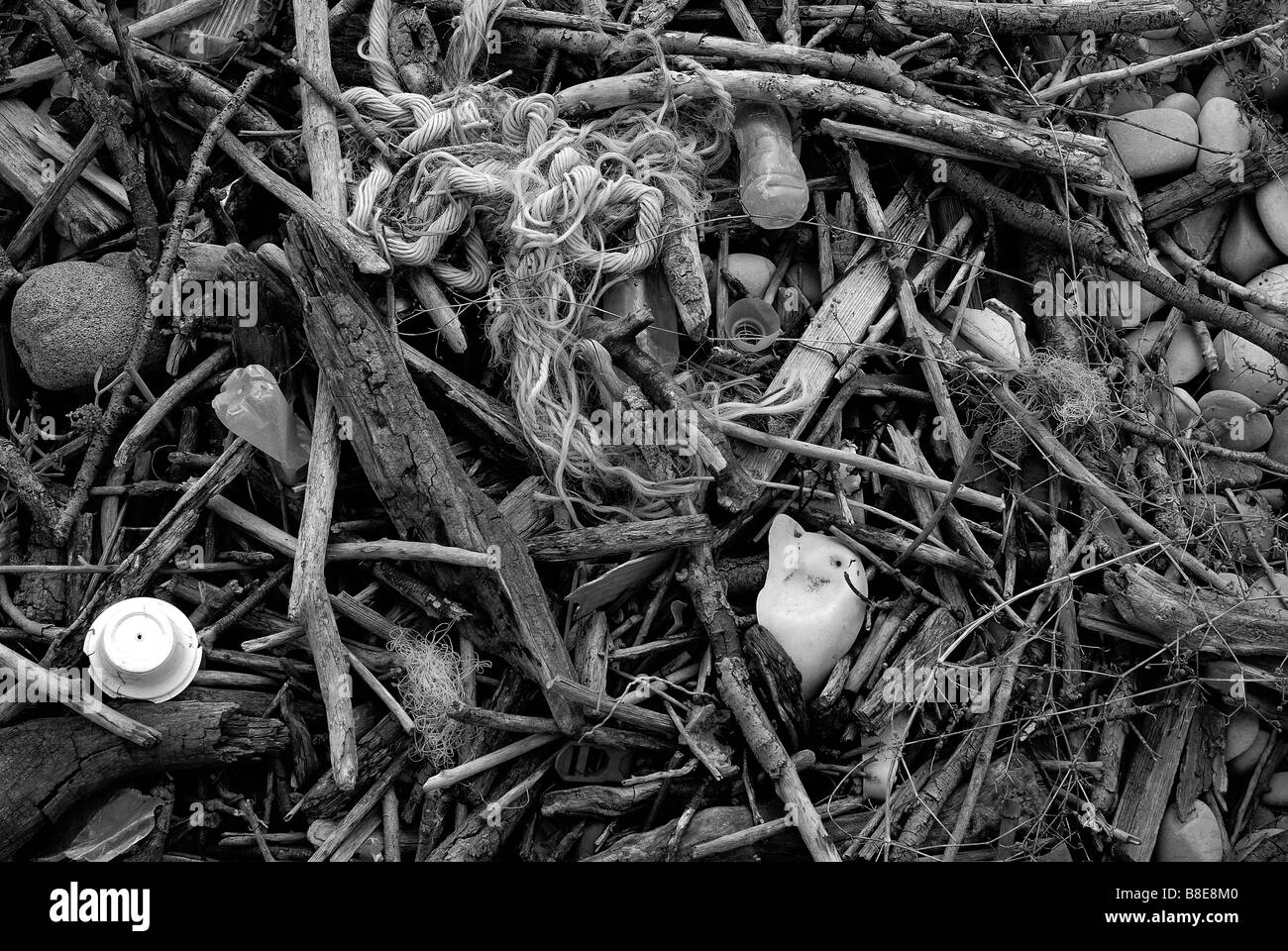 Flotsam Black and White Stock Photo Alamy