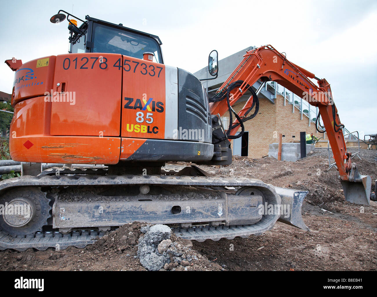 Construction of new apartments at taunton cricket club Stock Photo Alamy