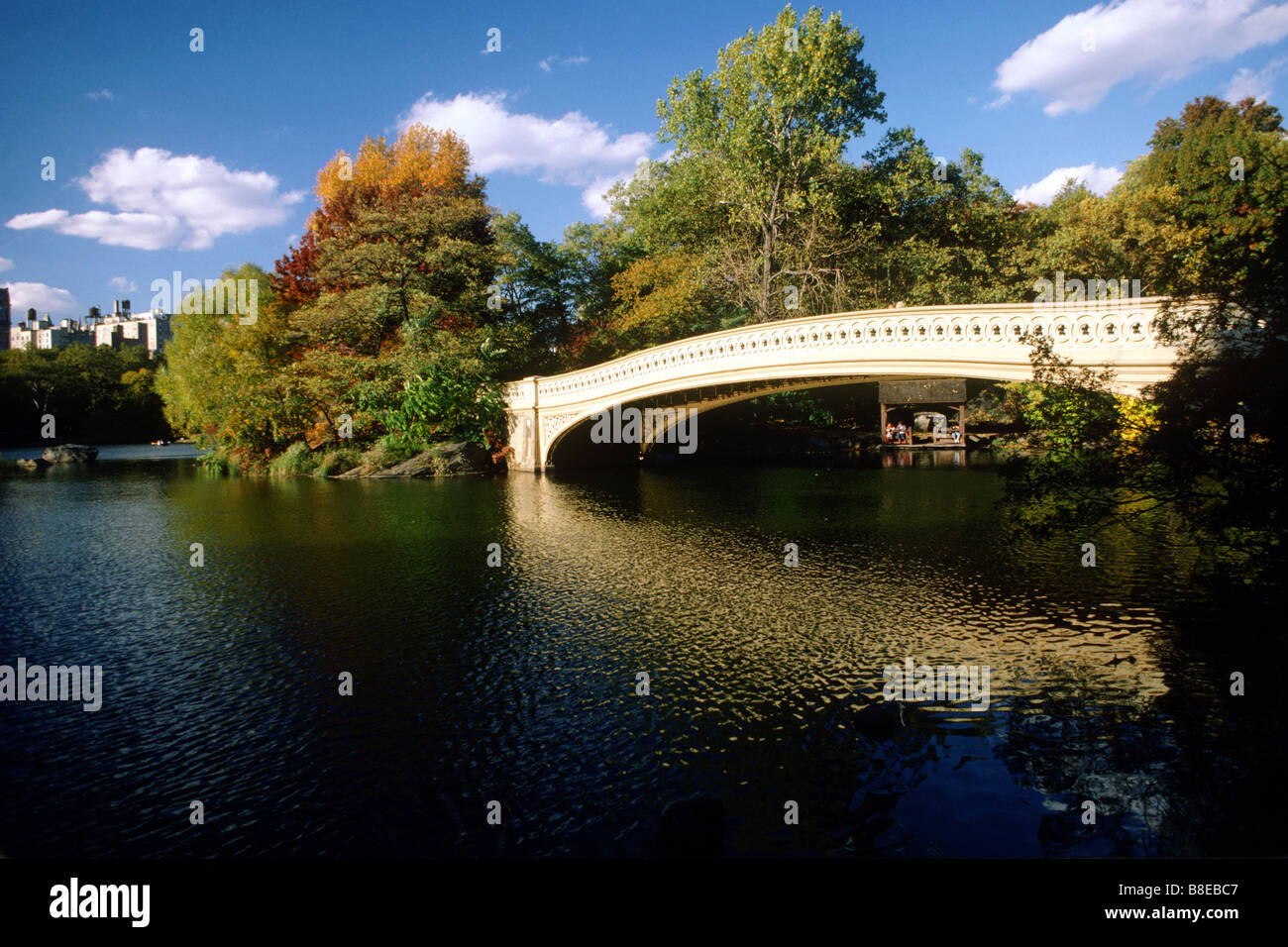 Bow Bridge Central Park, NYC, USA Stock Photo