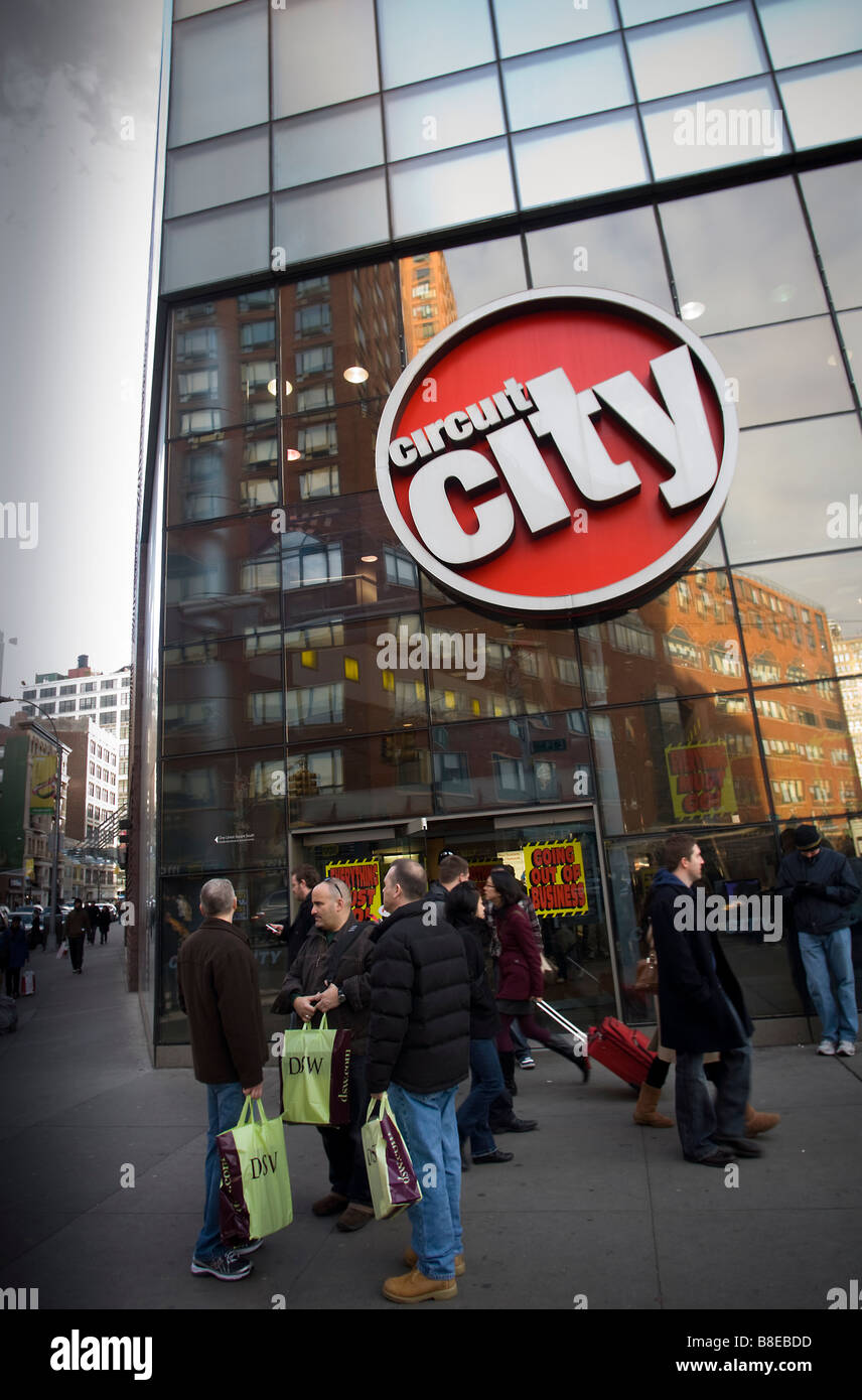 A Circuit City electronics store in Union Square in New York Stock