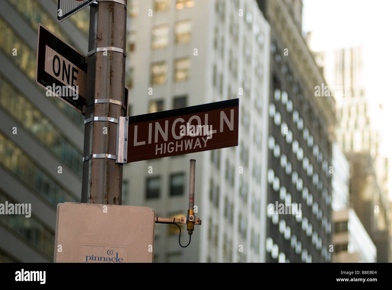 Terminds Sign A sign in Times Square in New York marks the eastern terminus of the ...