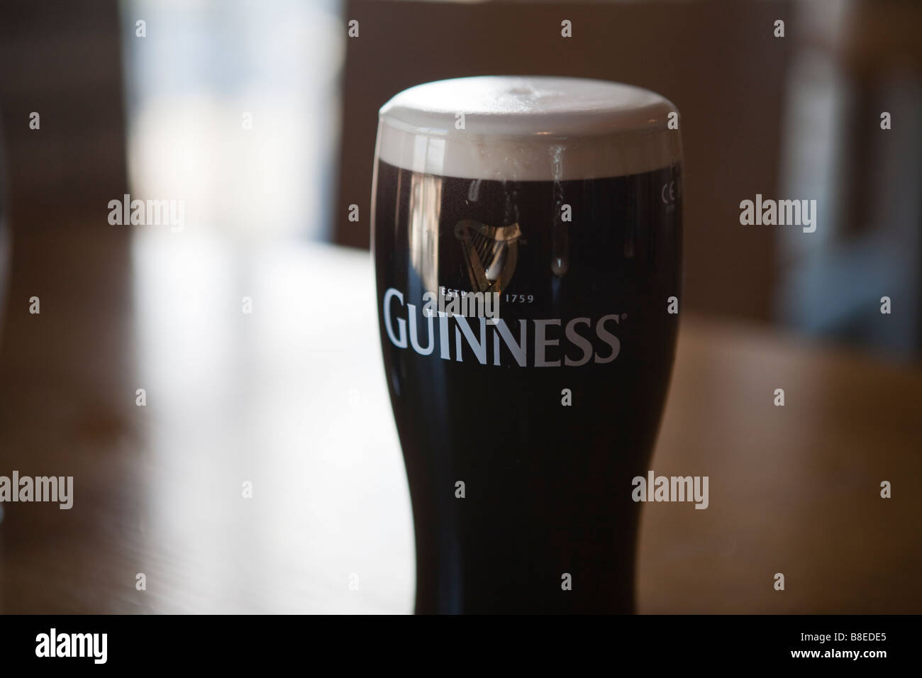 Guinness beer at a bar in Dublin Ireland Stock Photo Alamy