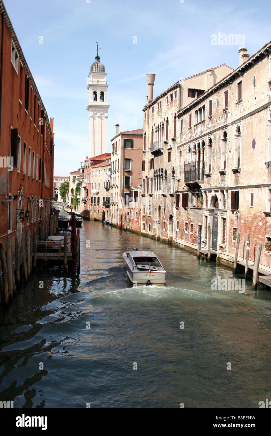 One of the many canals in Venice Stock Photo Alamy