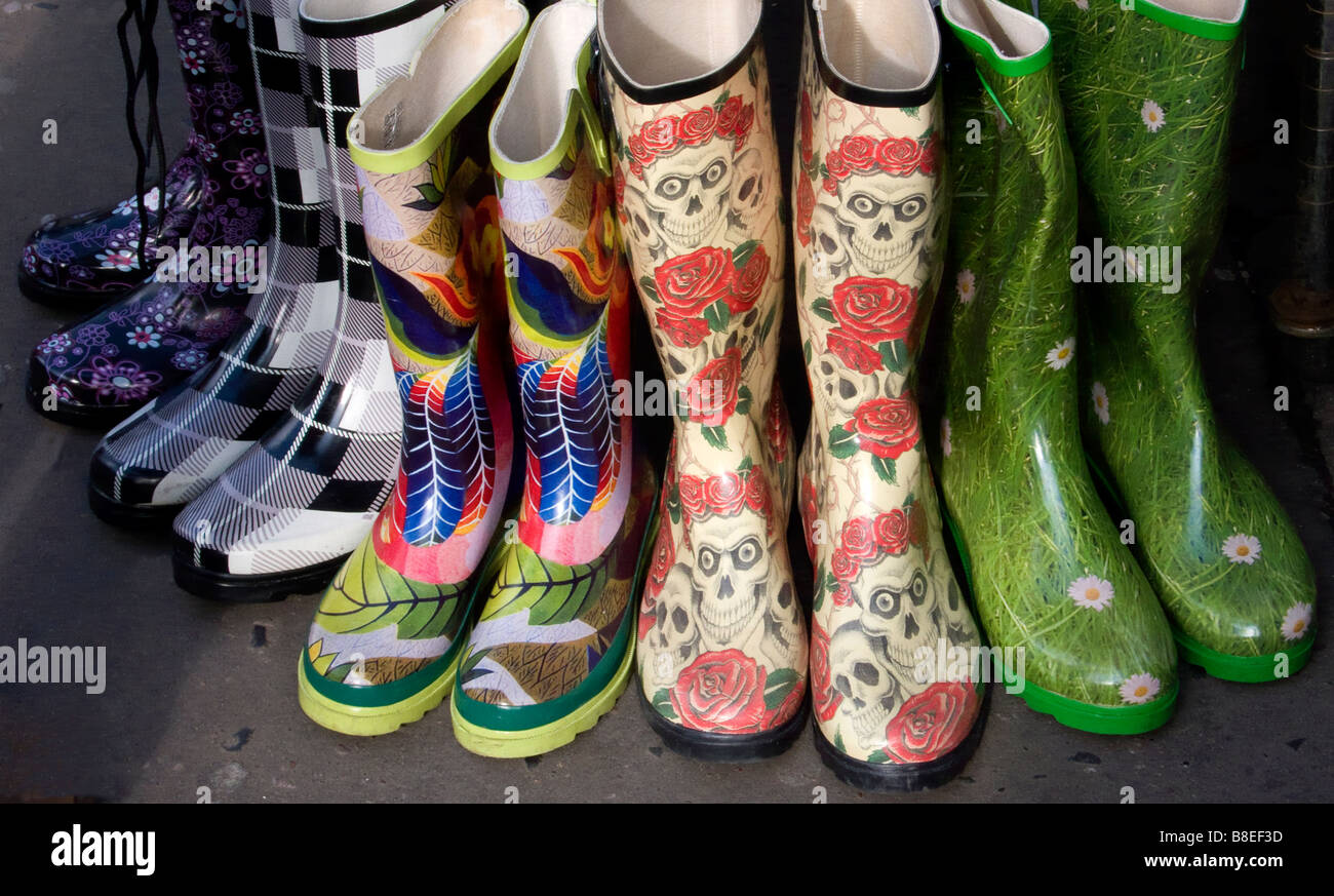 Wacky Wellington boots Stock Photo - Alamy