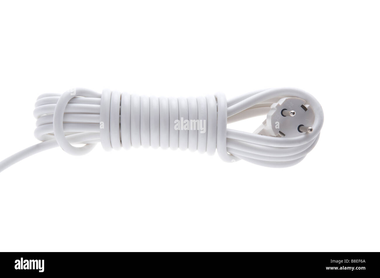 object on white tool Electric Plug and cable Stock Photo