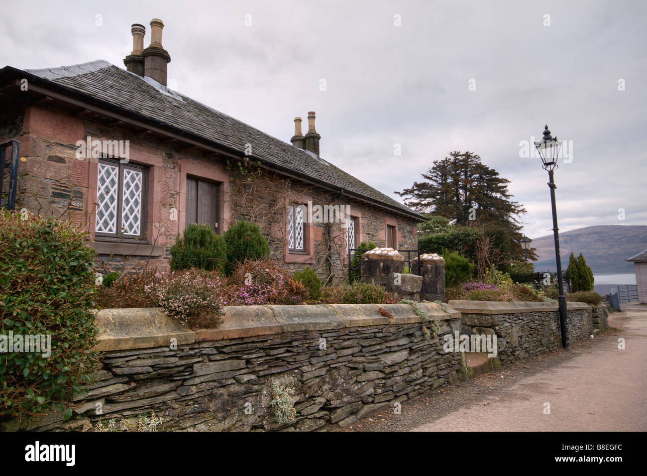Houses in Luss, Alexandria, Scotland Stock Photo Alamy