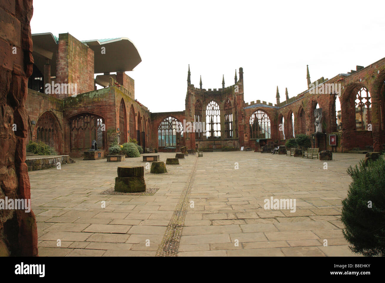 The old Coventry Cathedral Stock Photo