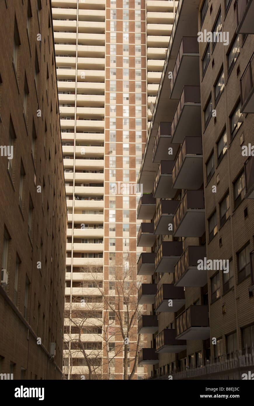 Apartment condominium building at downtown Toronto Canada Stock Photo