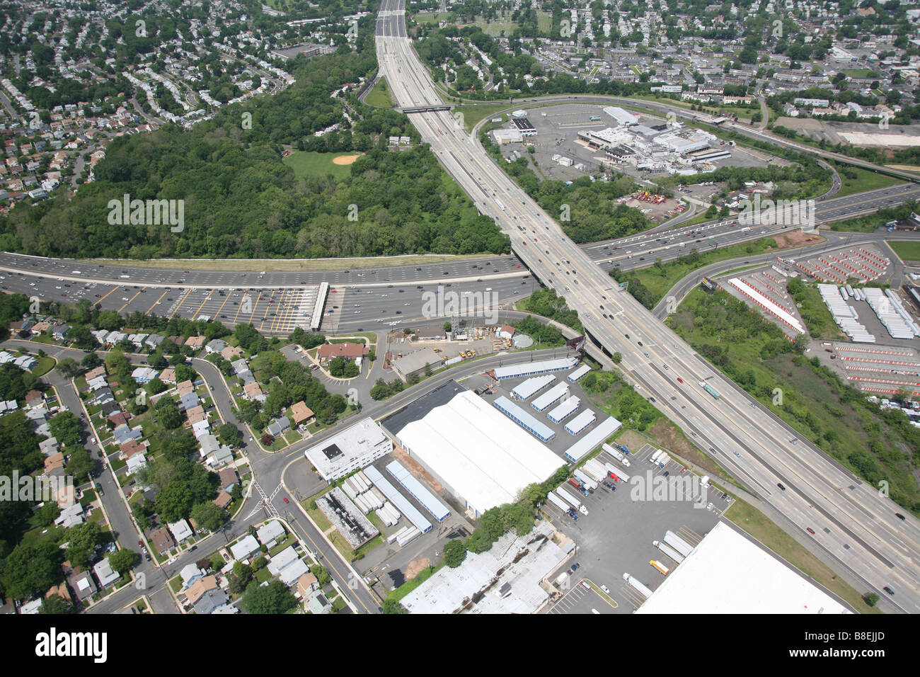 Aerial photo of Intersection of Rt. 78 & Garden State Parkway in