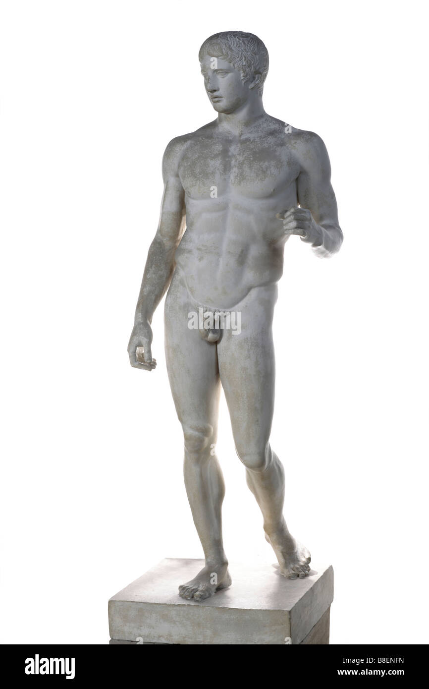 Art Statue Doryphoros Polykleitos Stock Photo
