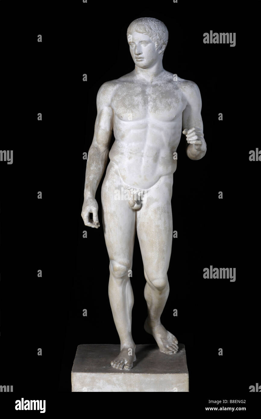 about 440 c BC Polykleitos Doryphoros Stock Photo