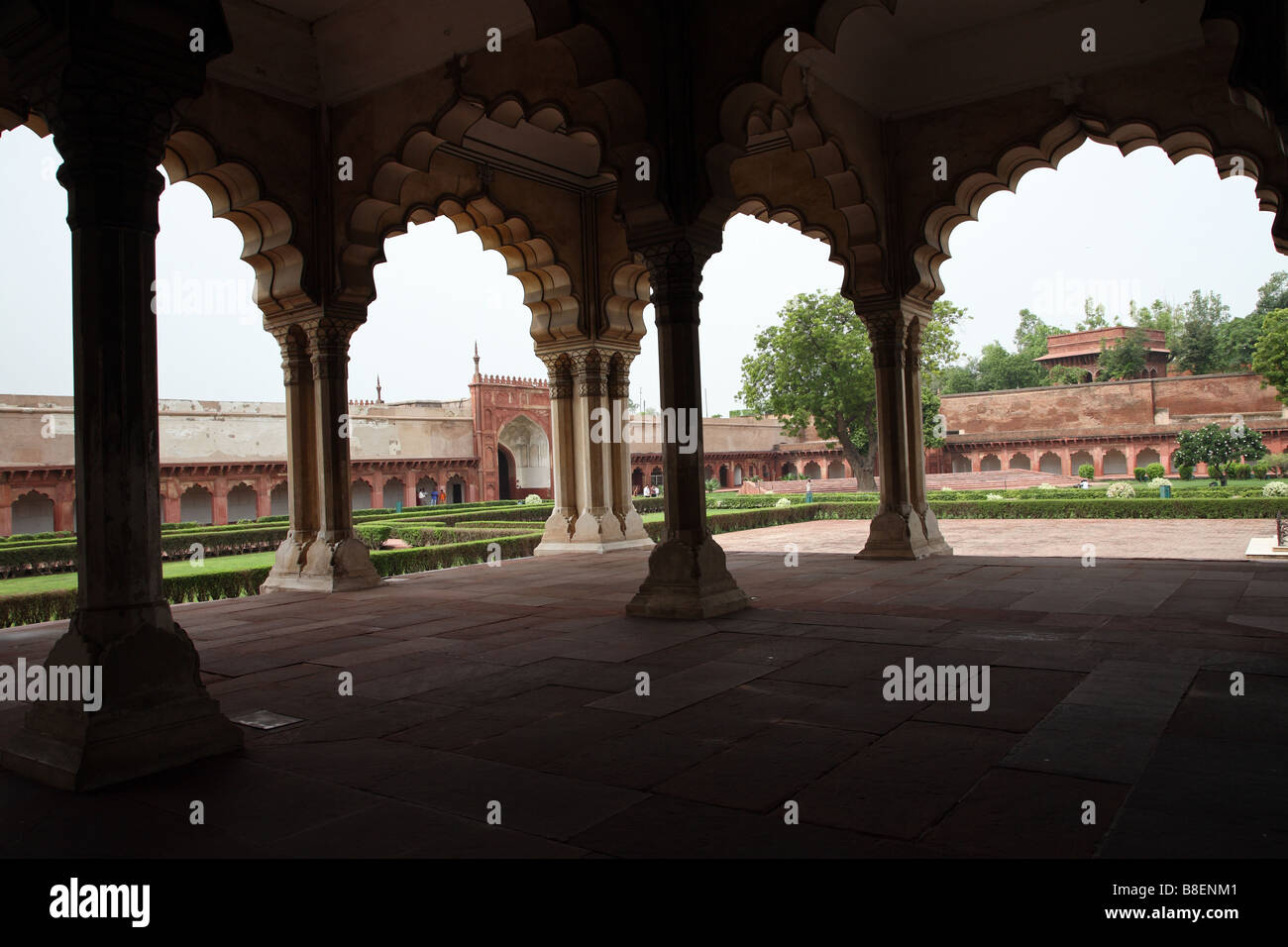 India, Agra fort, inside gardens Stock Photo
