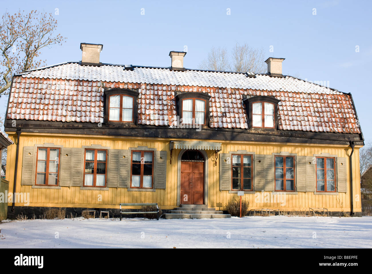 Hazelius Mansion (Skansen) Stock Photo