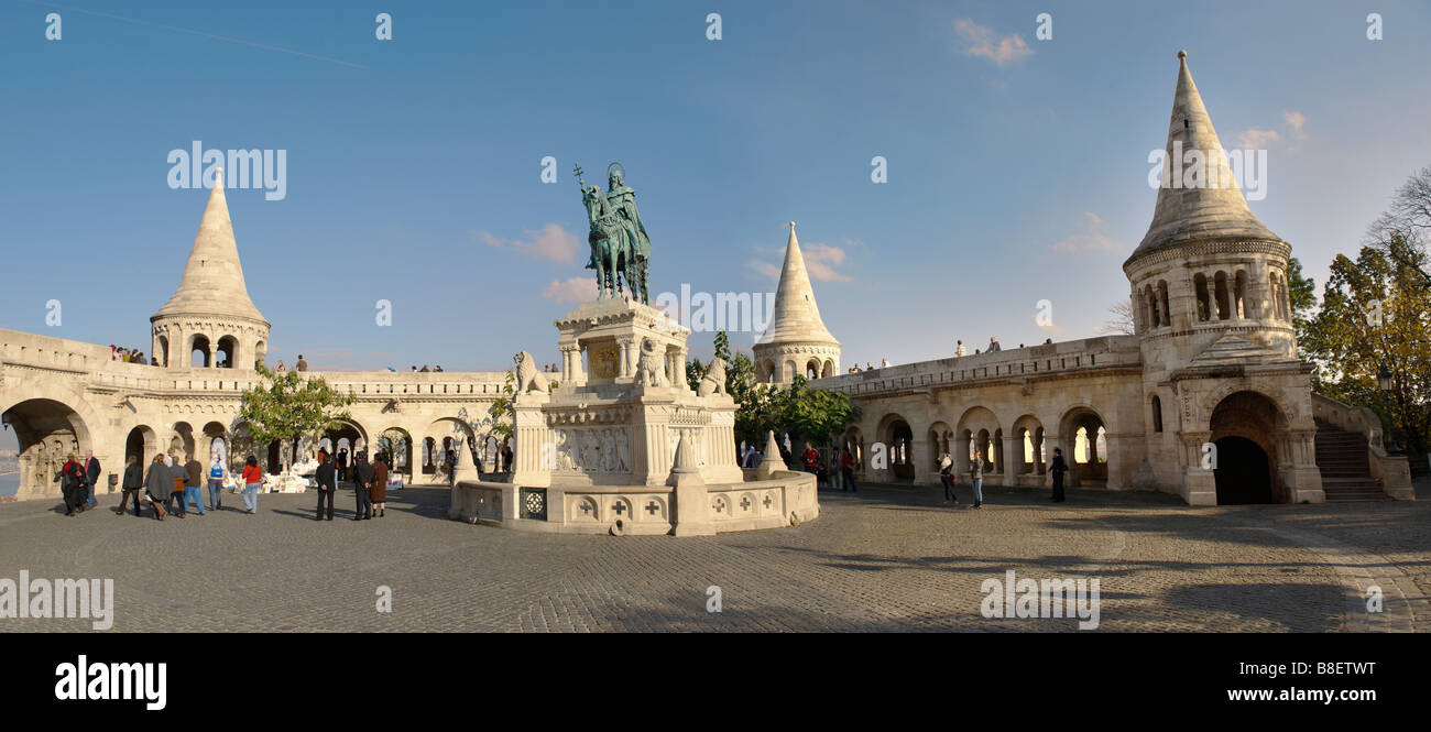 Budapest , Hungary . Fisherman's Bastion in Castle district Stock Photo