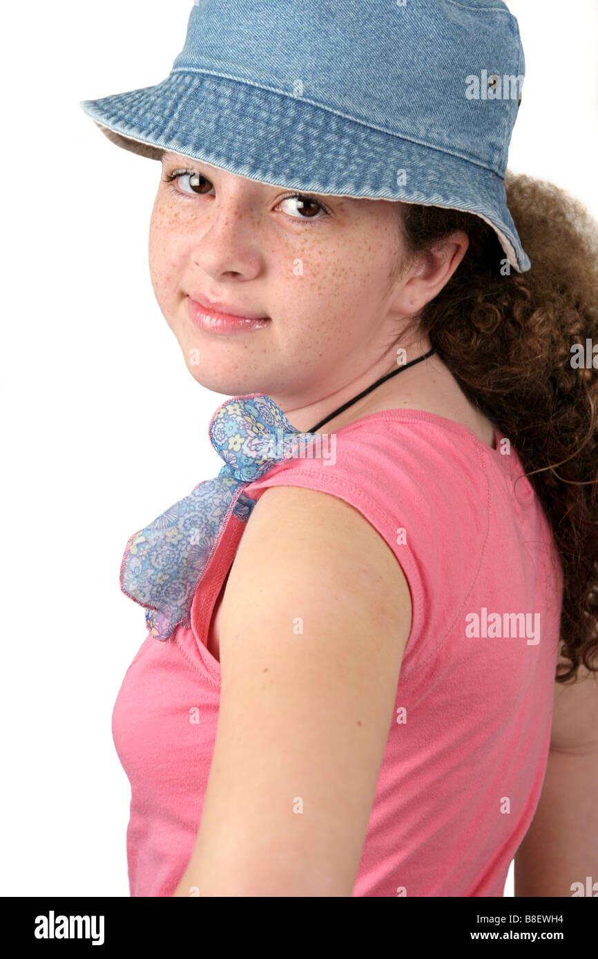 cute teenage girl in casual clothes Stock Photo Alamy