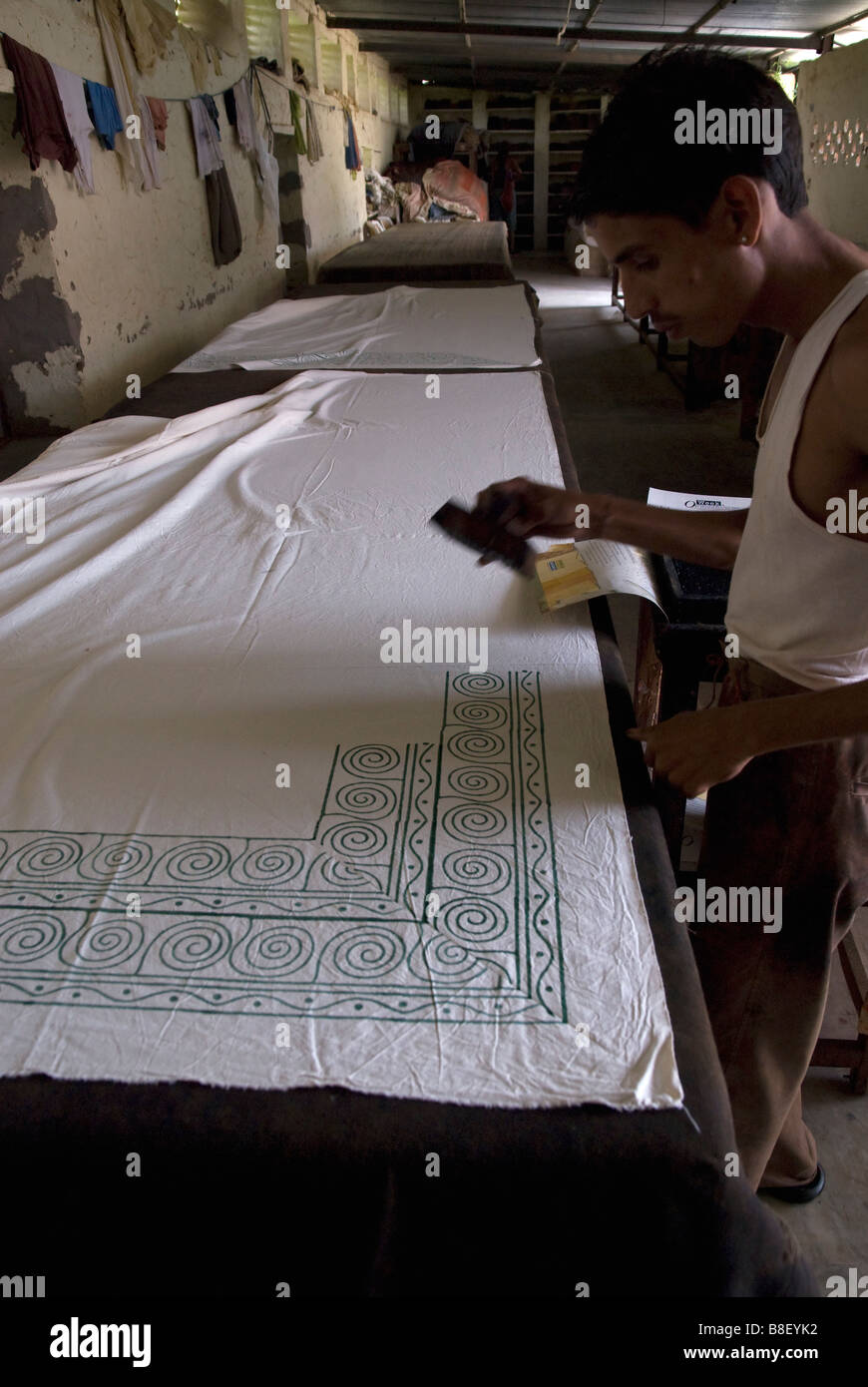 India rajasthan pushkar block printing hires stock photography and